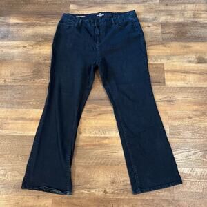 Liz Claiborne Plus Size 22W Blue Bootcut Dark Wash Jeans Classic Fit READ